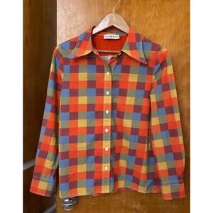 Colorful Plaid Women's Top